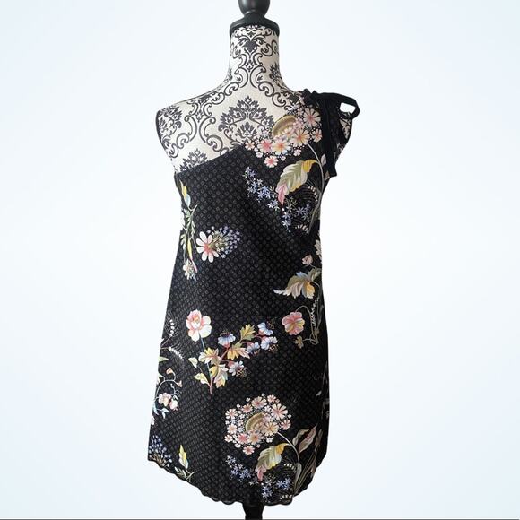 Anthro X Maeve NWT Ashbury One Shoulder cocktail Dress size 2 - Picture 3 of 16